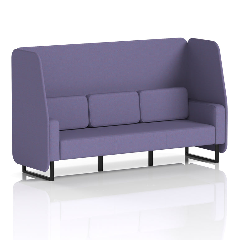 Brixworth Open Booth With Black Legs in Single Tone