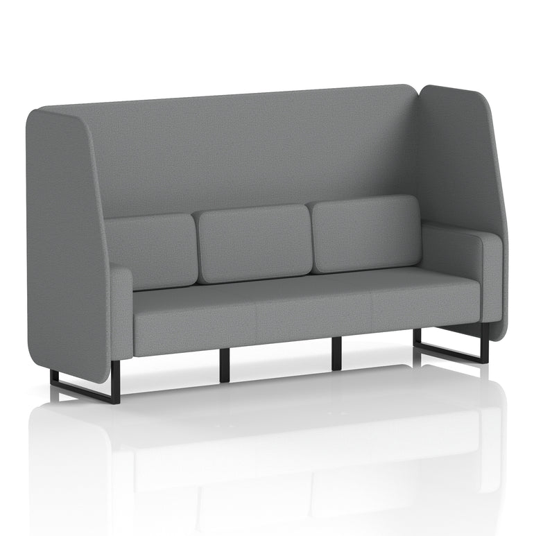 Brixworth Open Booth With Black Legs in Single Tone
