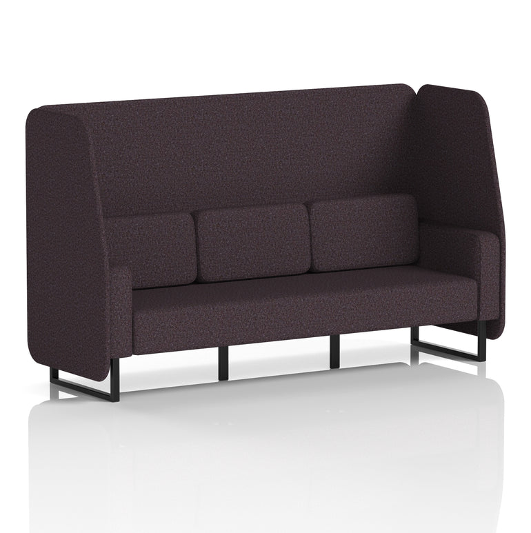 Brixworth Open Booth With Black Legs in Single Tone