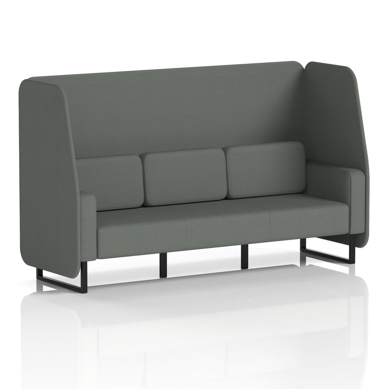 Brixworth Open Booth With Black Legs in Single Tone