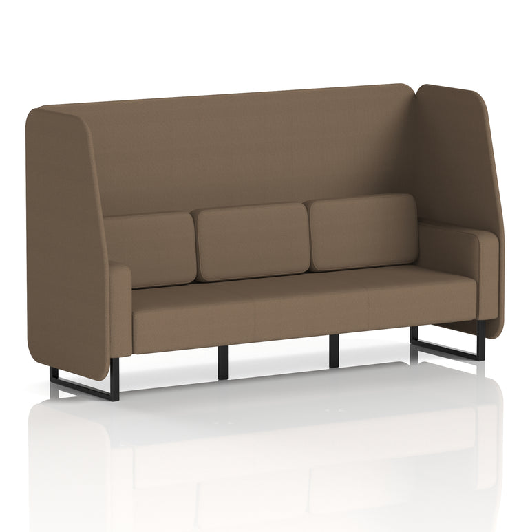 Brixworth Open Booth With Black Legs in Single Tone
