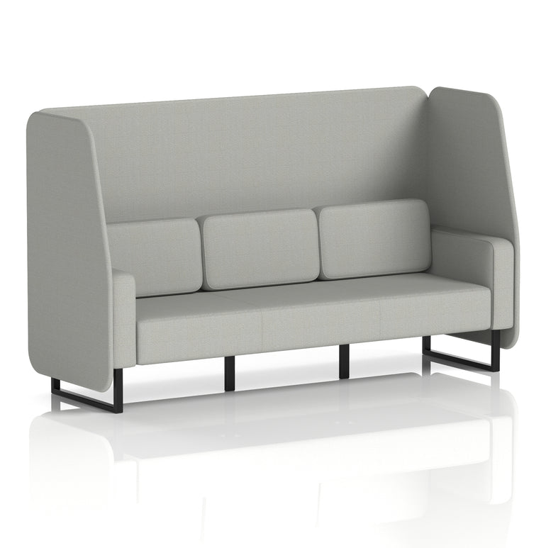 Brixworth Open Booth With Black Legs in Single Tone