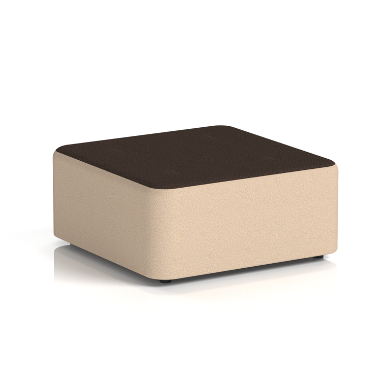 Harlestone Square Stool in Two Tone