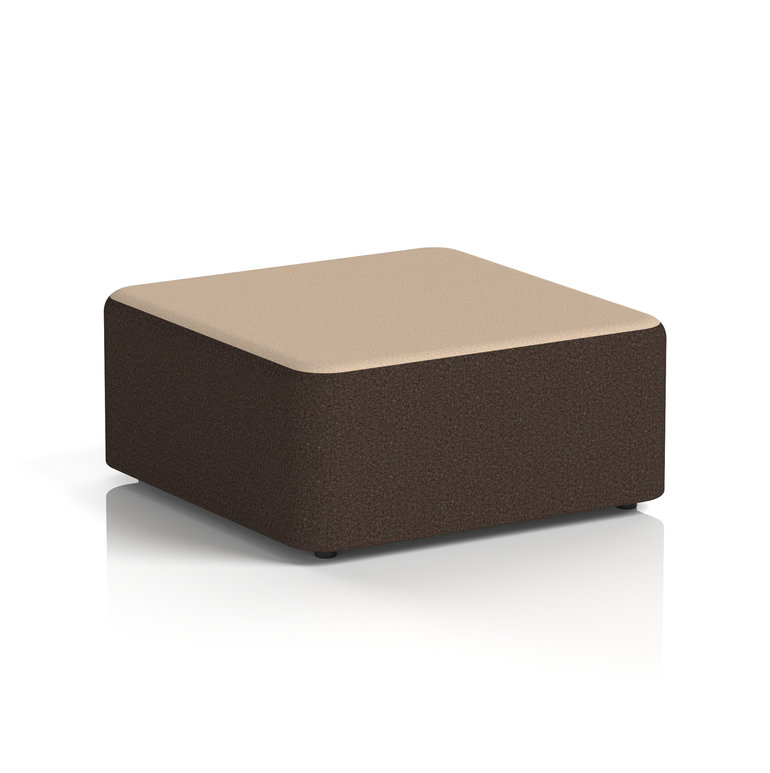 Harlestone Square Stool in Two Tone