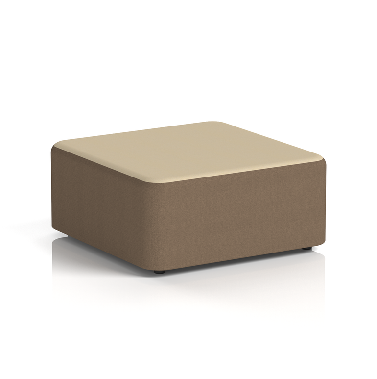 Harlestone Square Stool in Two Tone