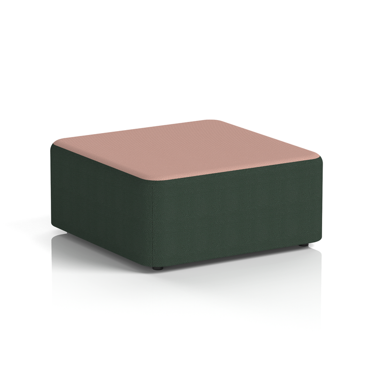 Harlestone Square Stool in Two Tone