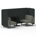  Rivet - Charcoal Panels And Vitreous Sofa