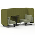  Rivet - Olive Panels And Burnish Sofa