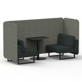  Rivet - Vitreous Panels And Charcoal Sofa