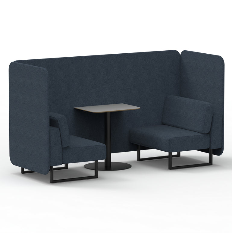 Brixworth Bench Booth With Grey Table In Single Tone