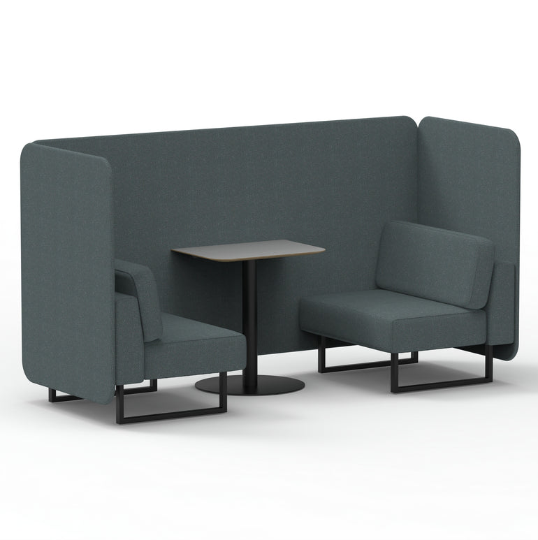 Brixworth Bench Booth With Grey Table In Single Tone