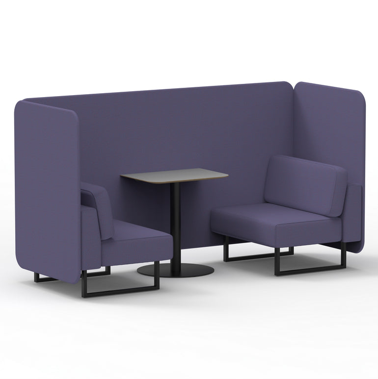 Brixworth Bench Booth With Grey Table In Single Tone