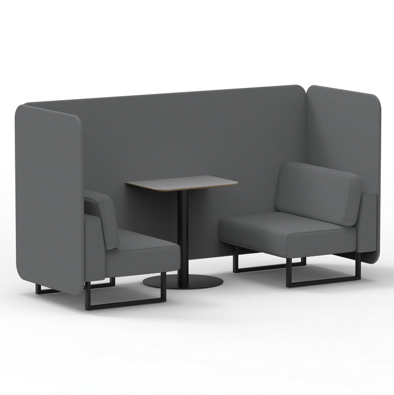 Brixworth Bench Booth With Grey Table In Single Tone