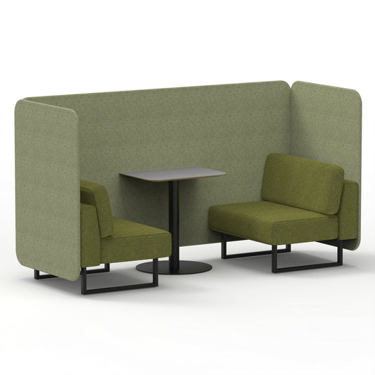 EE - Brixworth Bench Booth With Grey Table In Two Tone