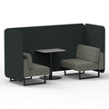  Rivet - Charcoal Panels And Vitreous Sofa