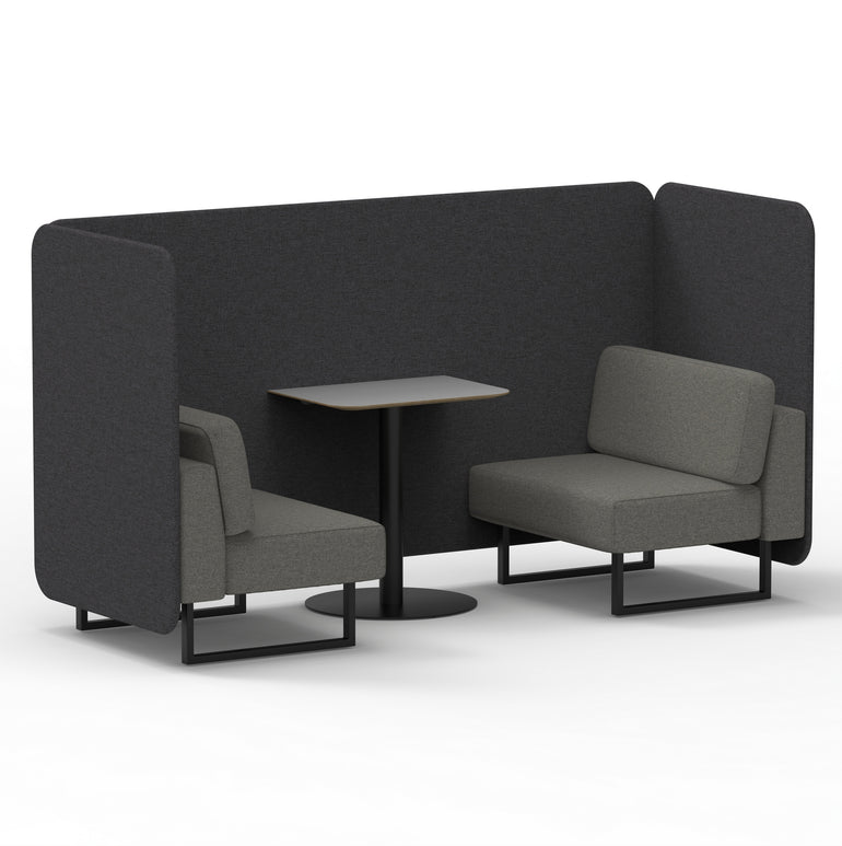 Brixworth Bench Booth With Grey Table In Two Tone
