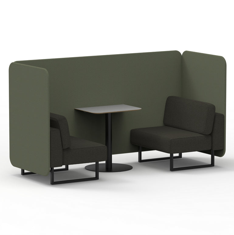 Brixworth Bench Booth With Grey Table In Two Tone