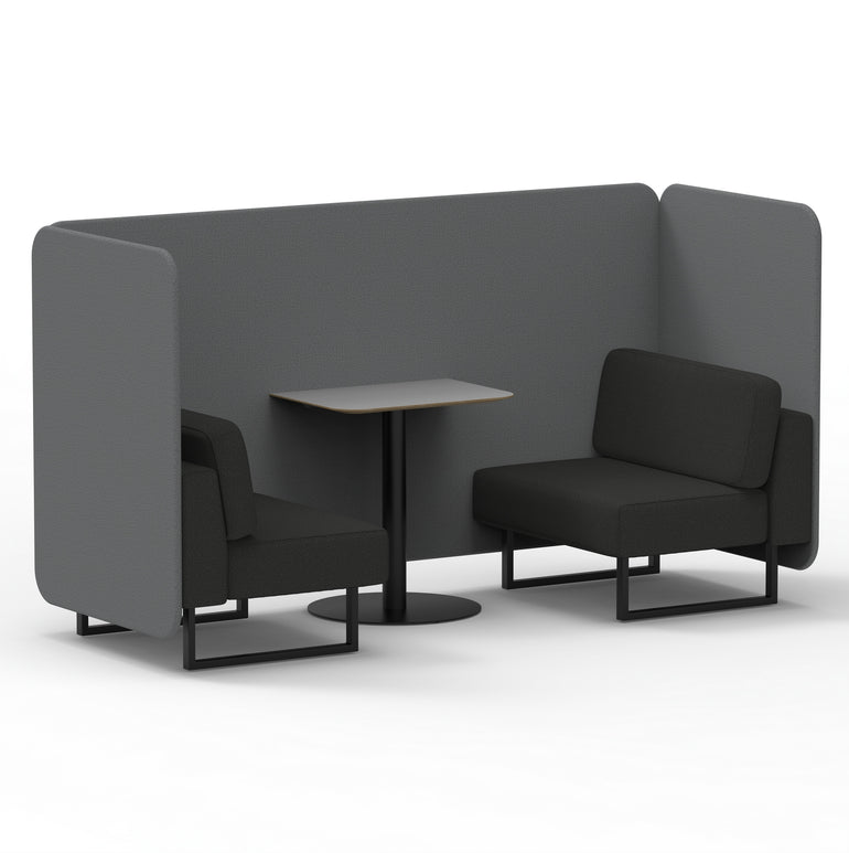 Brixworth Bench Booth With Grey Table In Two Tone