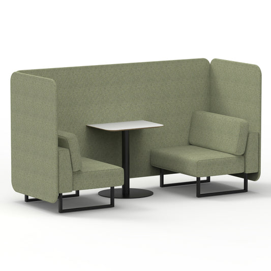 EE - Brixworth Bench Booth With White Table In Single Tone