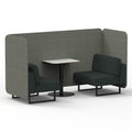  Rivet - Vitreous Panels And Charcoal Sofa
