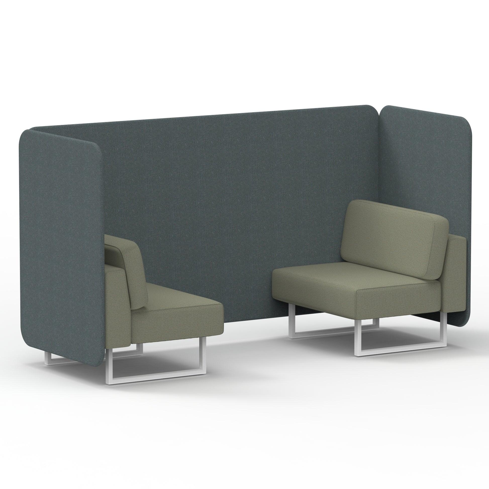 Brixworth Bench Booth in Two Tone