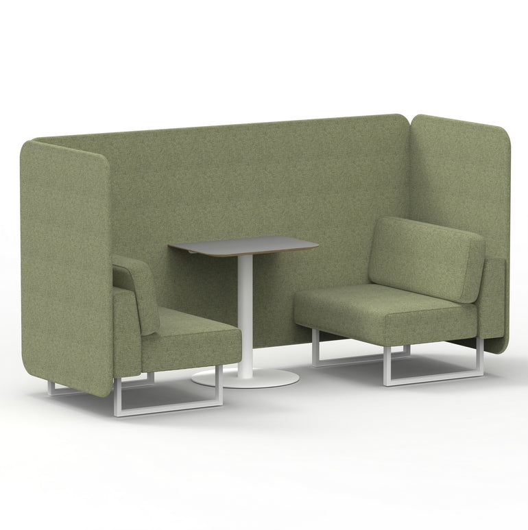 Brixworth Bench Booth With Grey Table In Single Tone