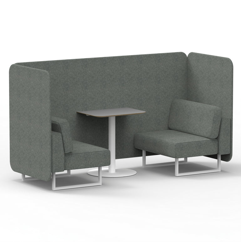 Brixworth Bench Booth With Grey Table In Single Tone