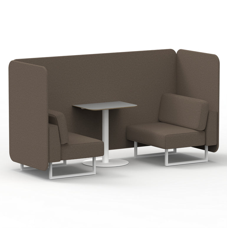 Brixworth Bench Booth With Grey Table In Single Tone