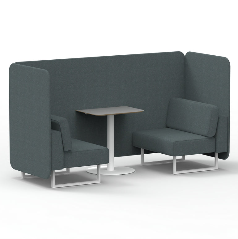 Brixworth Bench Booth With Grey Table In Single Tone