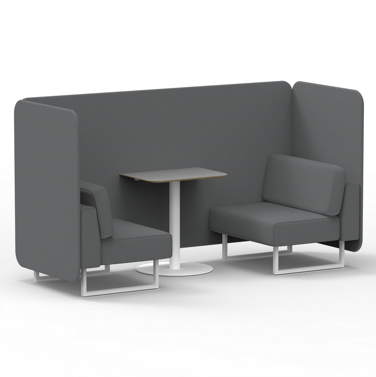 Brixworth Bench Booth With Grey Table In Single Tone