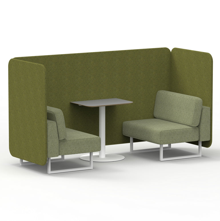Brixworth Bench Booth With Grey Table In Two Tone