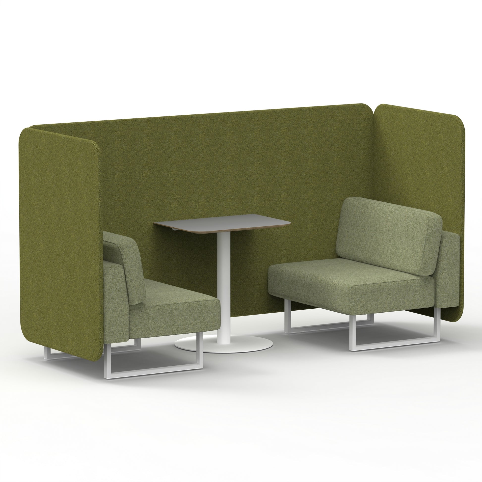 Brixworth Bench Booth With Grey Table In Two Tone