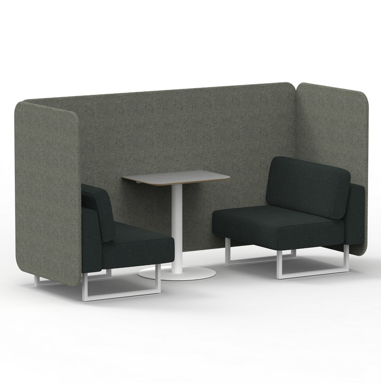 Brixworth Bench Booth With Grey Table In Two Tone