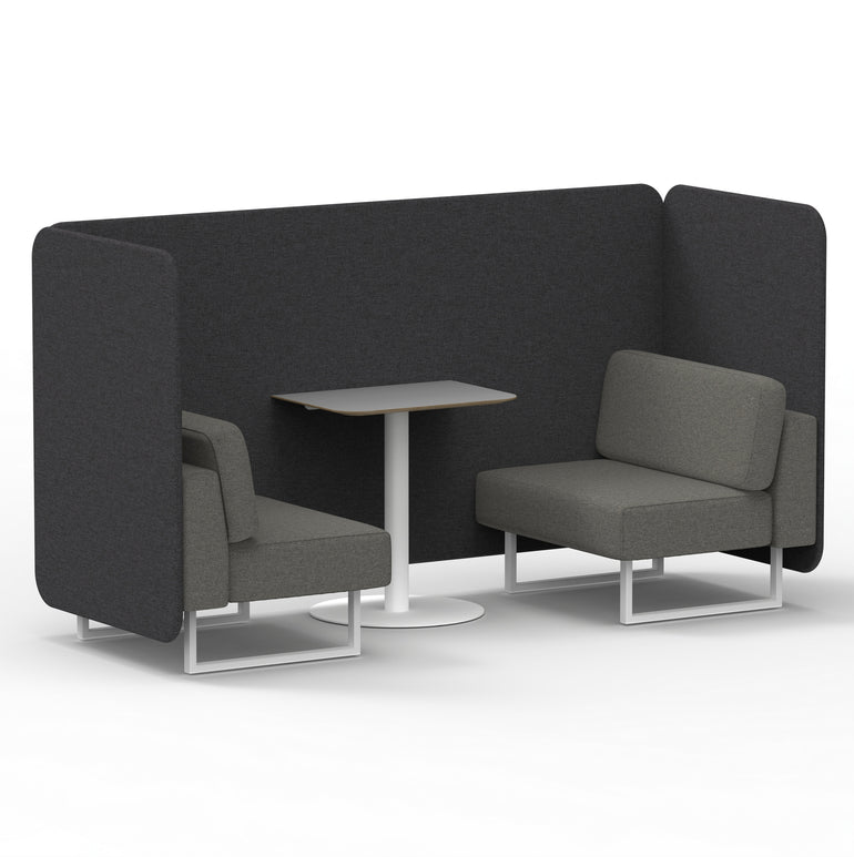 Brixworth Bench Booth With Grey Table In Two Tone