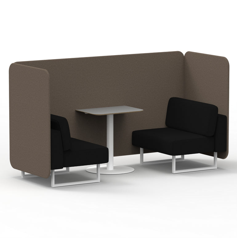 Brixworth Bench Booth With Grey Table In Two Tone