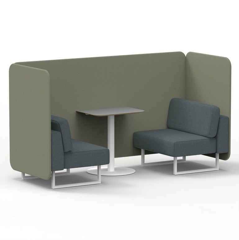 Brixworth Bench Booth With Grey Table In Two Tone