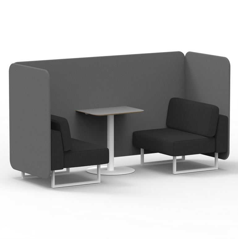 Brixworth Bench Booth With Grey Table In Two Tone