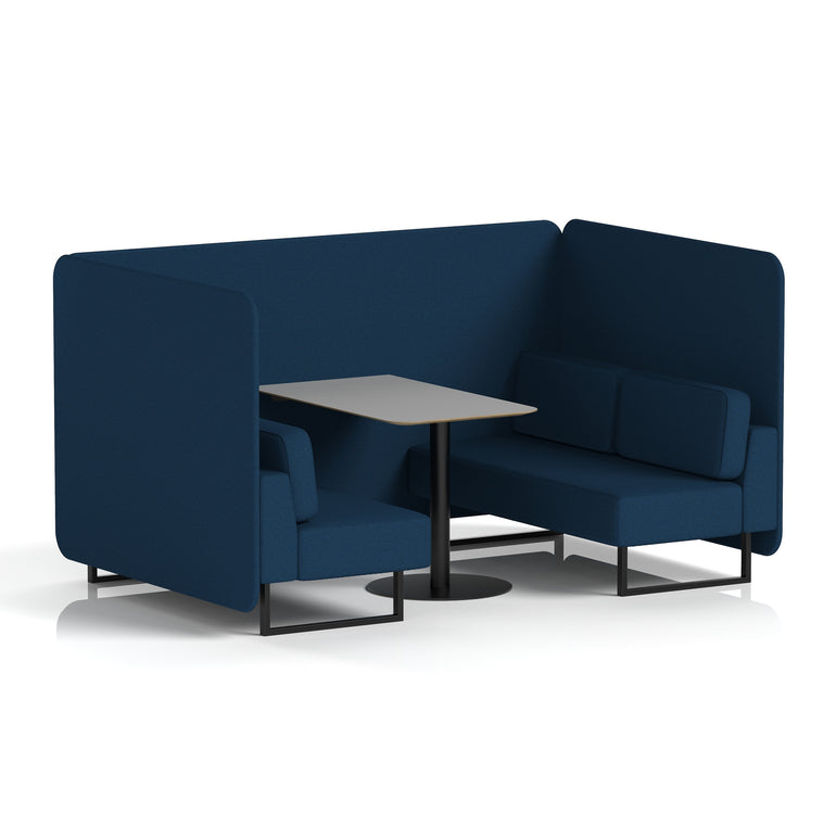 Brixworth Bench Booth With Grey Table In Single Tone