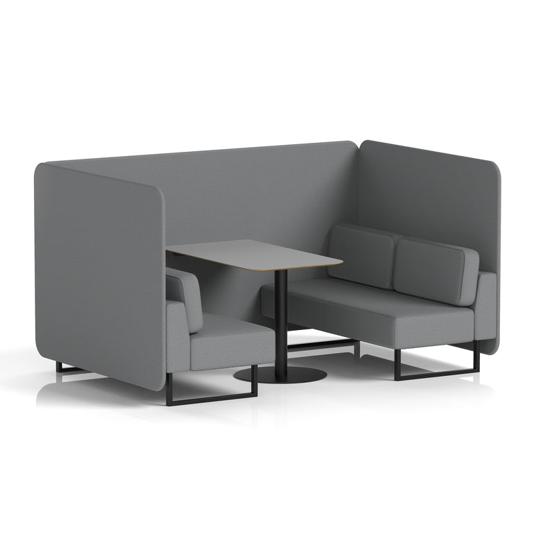 Brixworth Bench Booth With Grey Table In Single Tone
