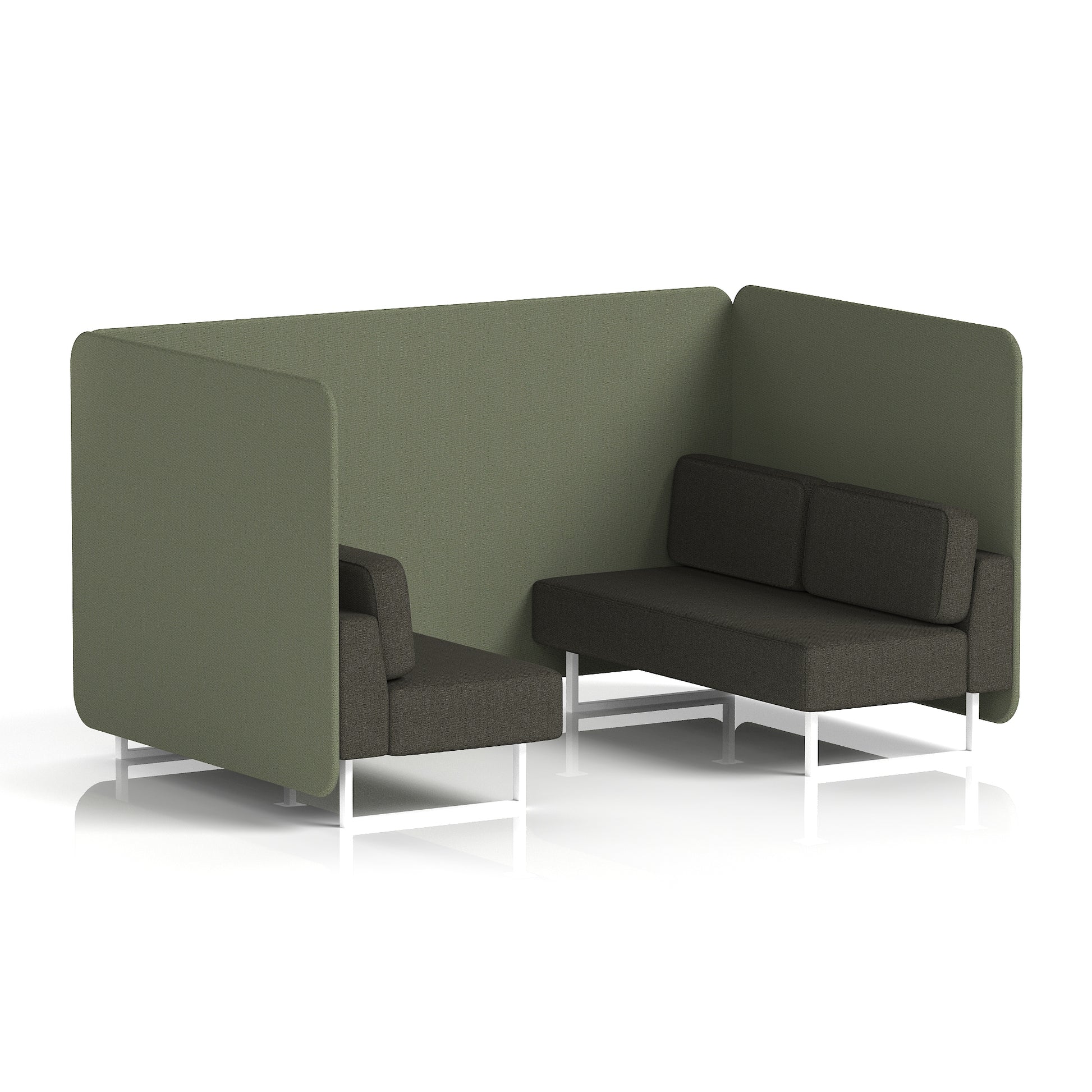 Brixworth Bench Booth in Two Tone