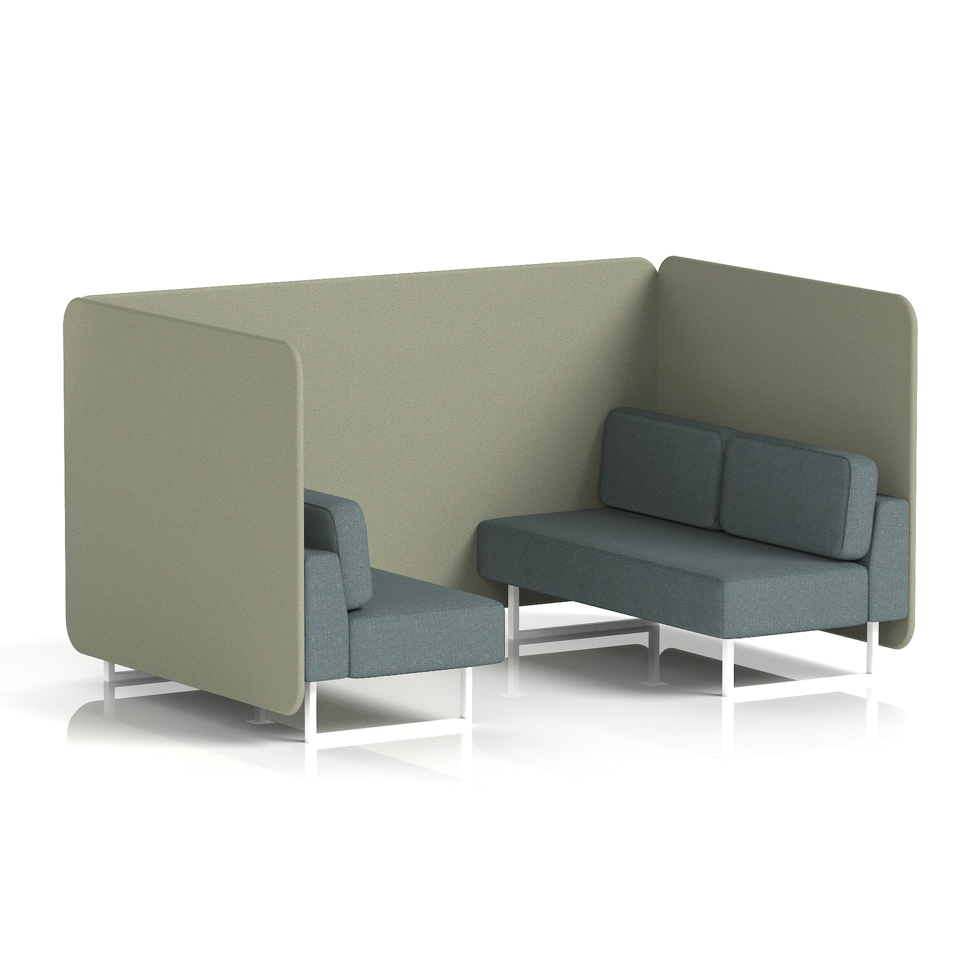 Brixworth Bench Booth in Two Tone