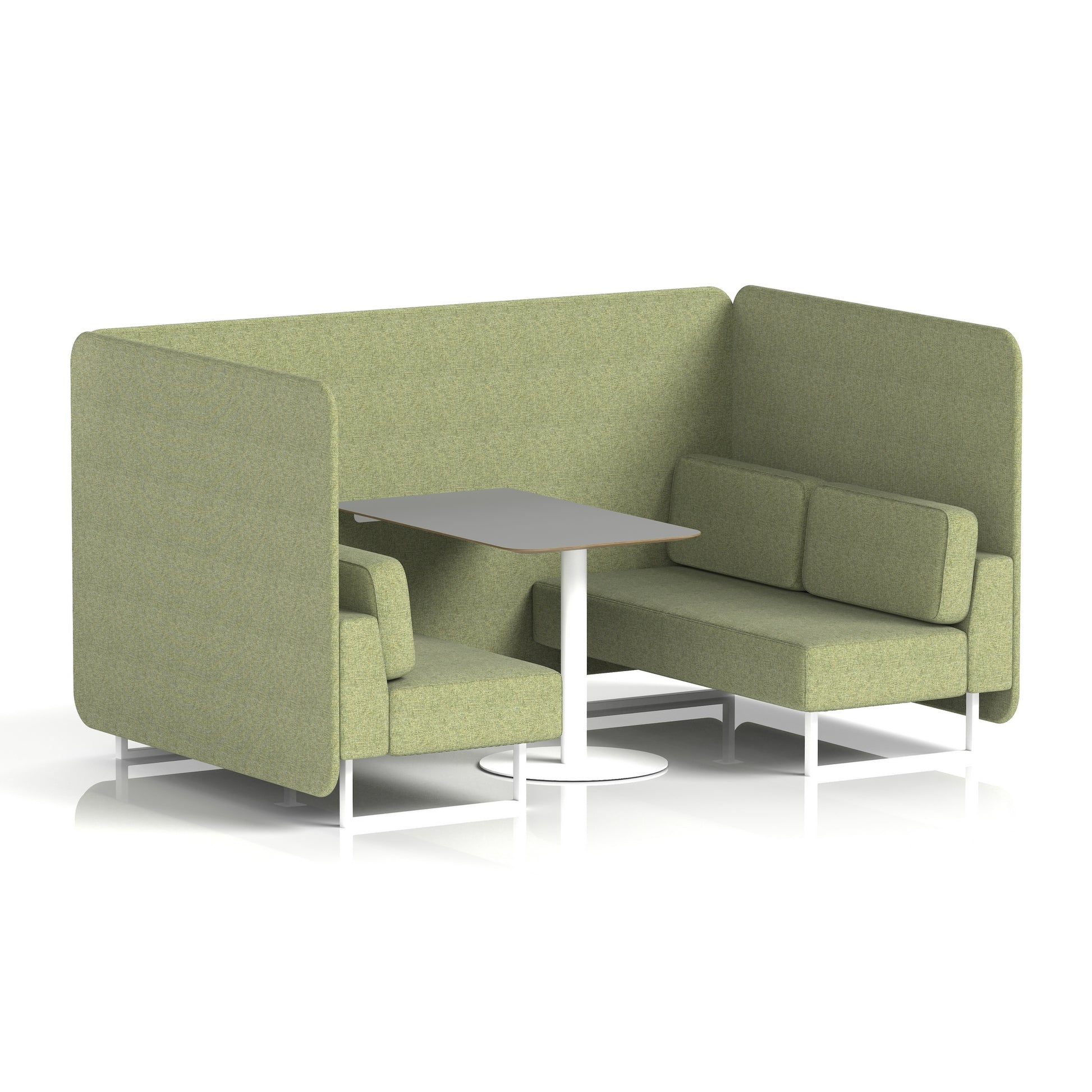 Brixworth Bench Booth With Grey Table In Single Tone