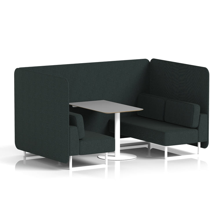 Brixworth Bench Booth With Grey Table In Single Tone