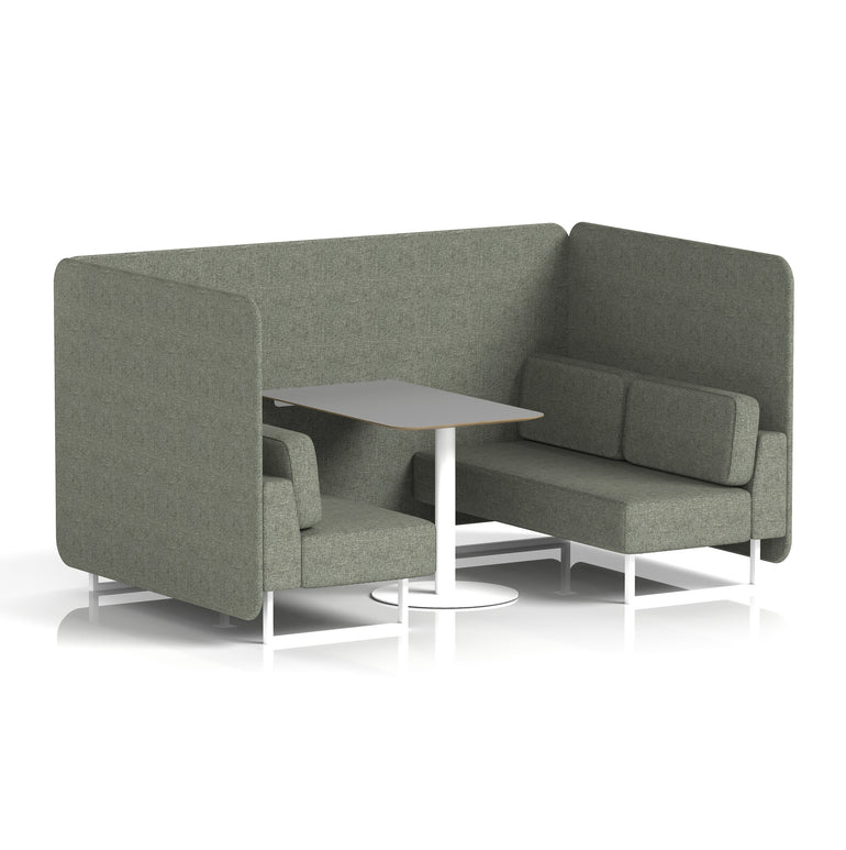 Brixworth Bench Booth With Grey Table In Single Tone
