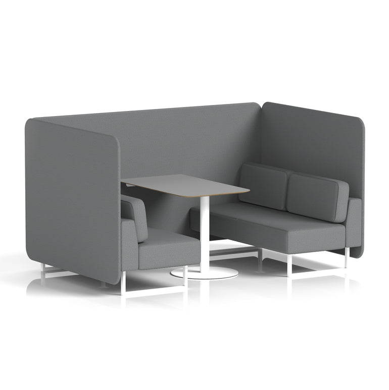 Brixworth Bench Booth With Grey Table In Single Tone