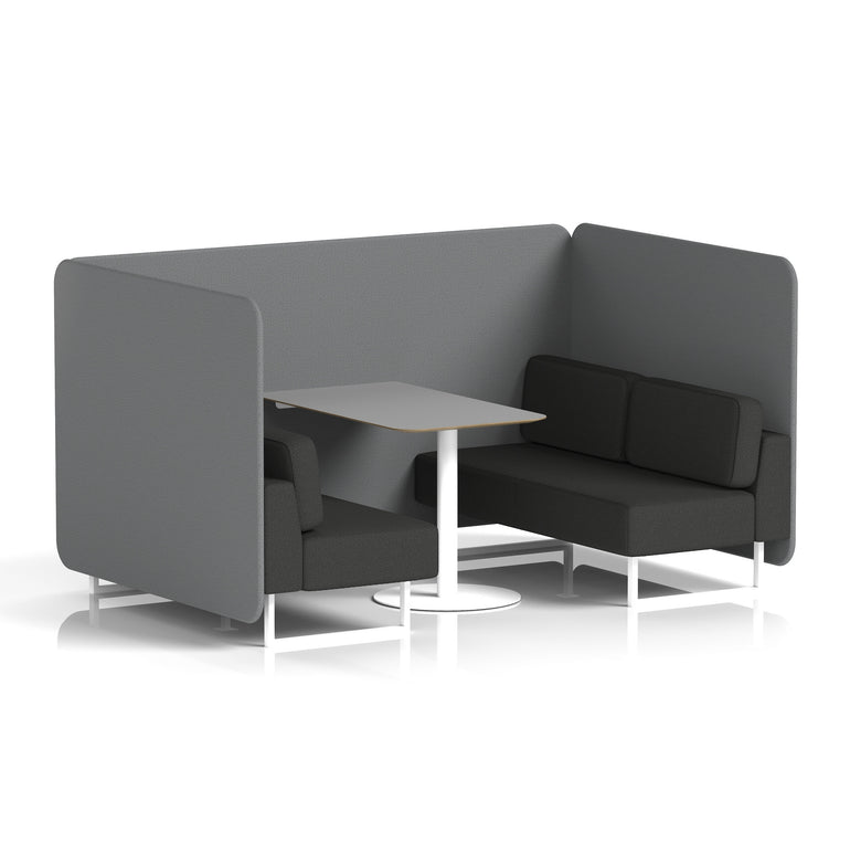 Brixworth Bench Booth With Grey Table In Two Tone