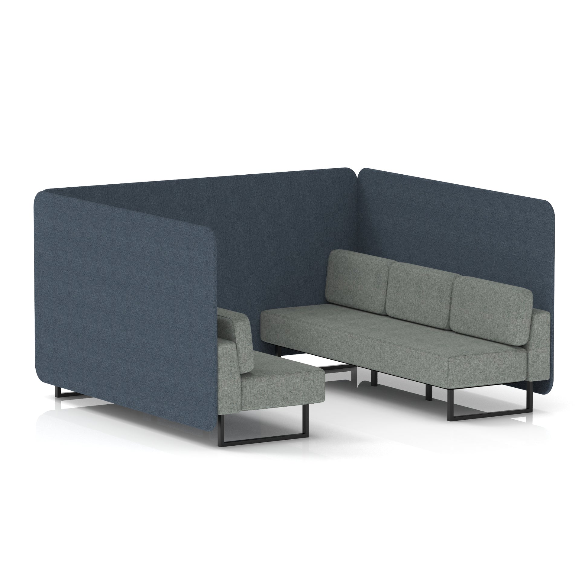Brixworth Bench Booth in Two Tone