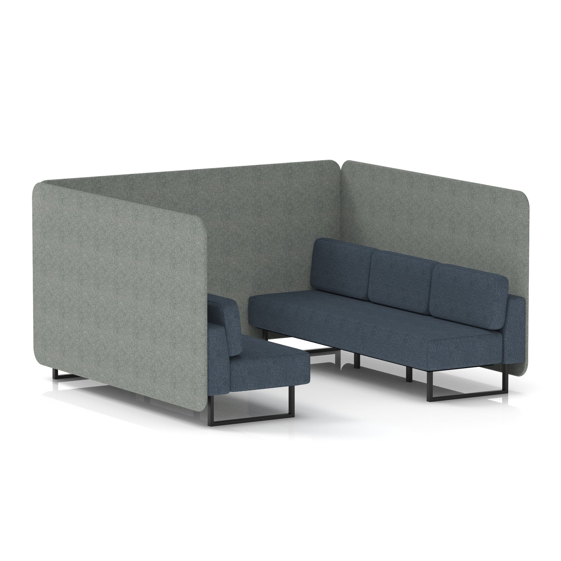 Brixworth Bench Booth in Two Tone