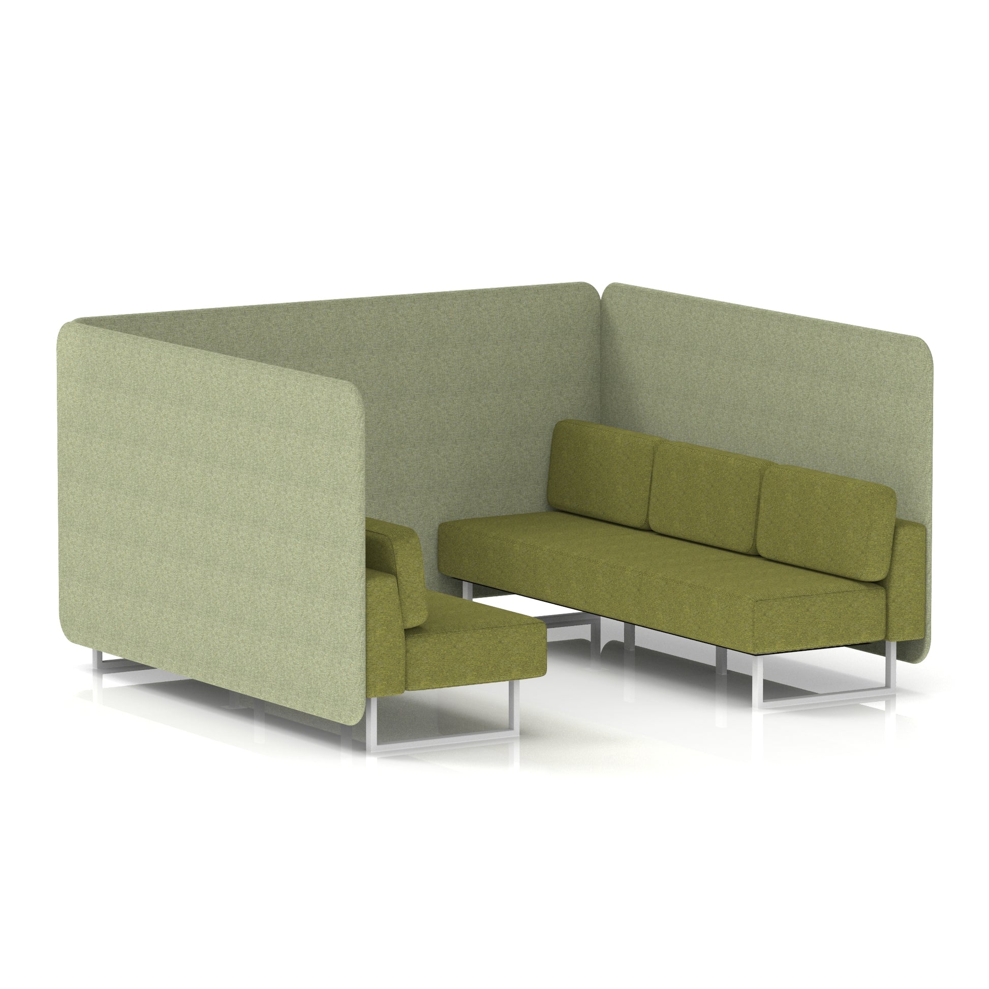 Brixworth Bench Booth in Two Tone