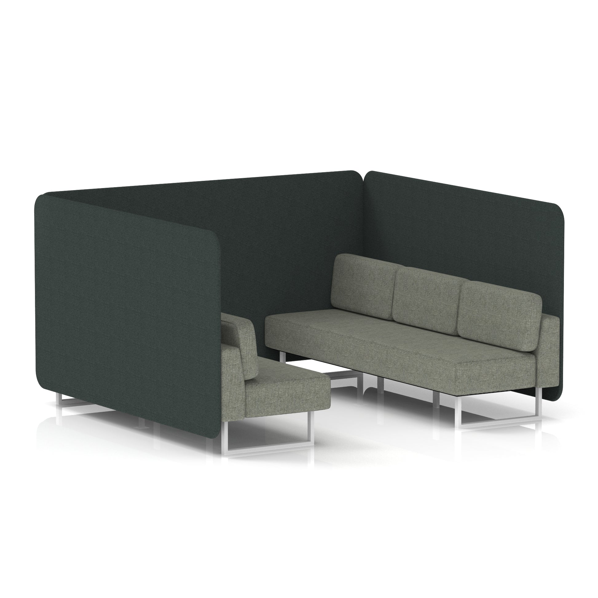 Brixworth Bench Booth in Two Tone